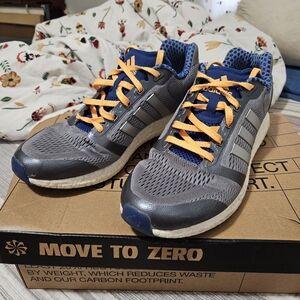 Adidas Climachill Rocket Boost Gray/Blue/Yellow Mens 10 Running Sneakers